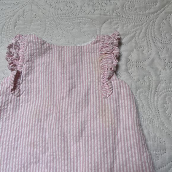 Ruffle Butts Seersucker Ruffle Dress Size 6-12m - Picture 4 of 5